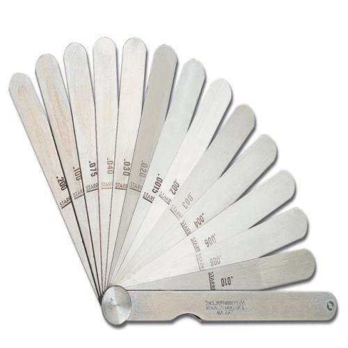 Starrett 467m Feeler Gauge 13pcs Set 0.04-5mm
