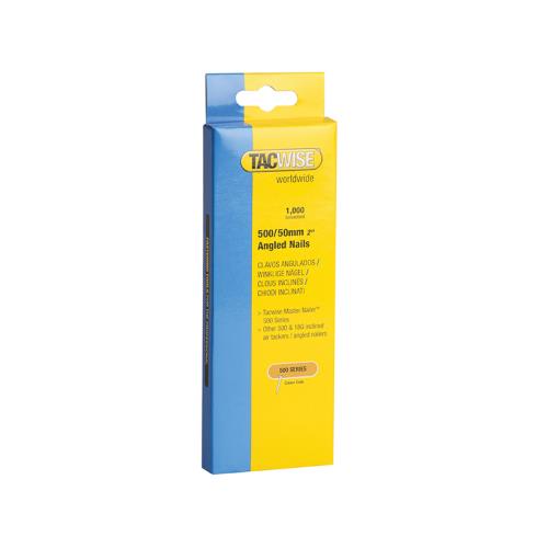 Tacwise 500 18 Gauge 50mm Angled Nails Pk1000