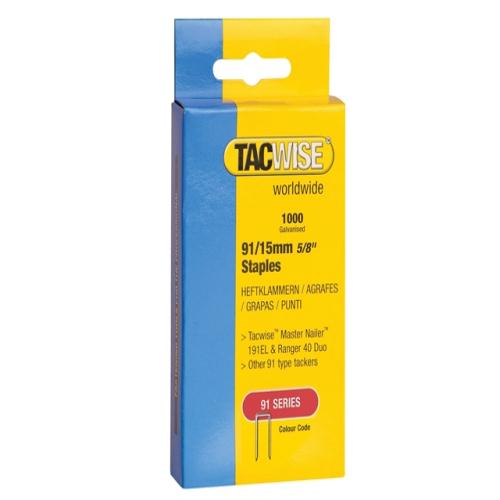 Tacwise 91 Narrow Crown Staples 40mm