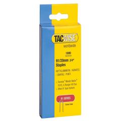 Tacwise 91 Narrow Crown Staples 20mm