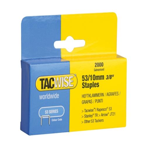 Tacwise 53 Light-duty Staples 10mm Pack 2000