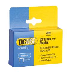 Tacwise 53 Light-duty Staples 12mm Pack 2000