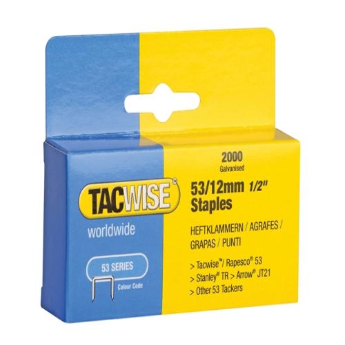 Tacwise 53 Light-duty Staples 12mm Pack 2000