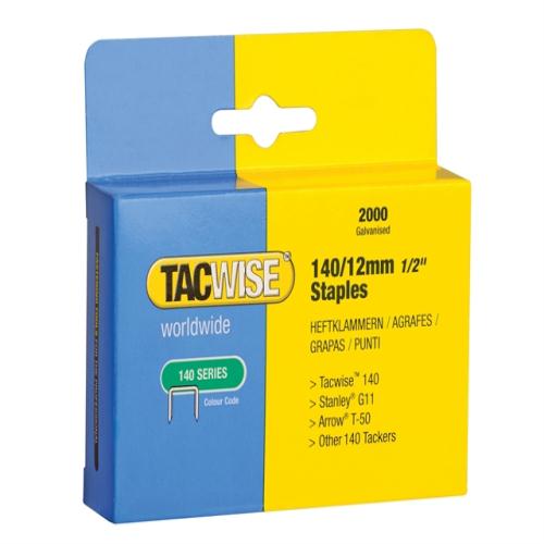 Tacwise 140 Heavy-duty Staples 12mm Pack 2000
