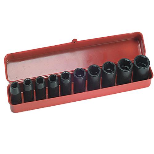 Teng 9121 Impact Socket Set Of 10 Metric