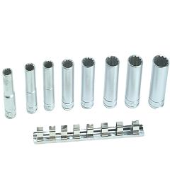 Teng M1207 Socket Clip Rail Set Of 8 Metric