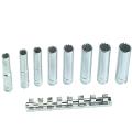Teng M1207 Socket Clip Rail Set Of 8 Metric