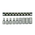 Teng M1210 Socket Clip Rail Set Of 9 External