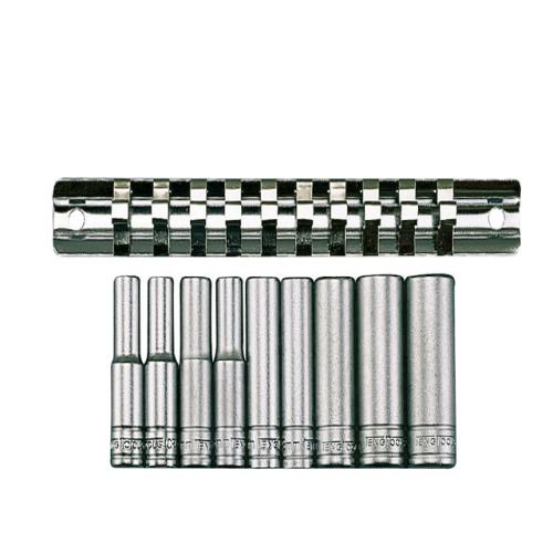 Teng M1407 Deep Socket Clip Rail Set Of 10