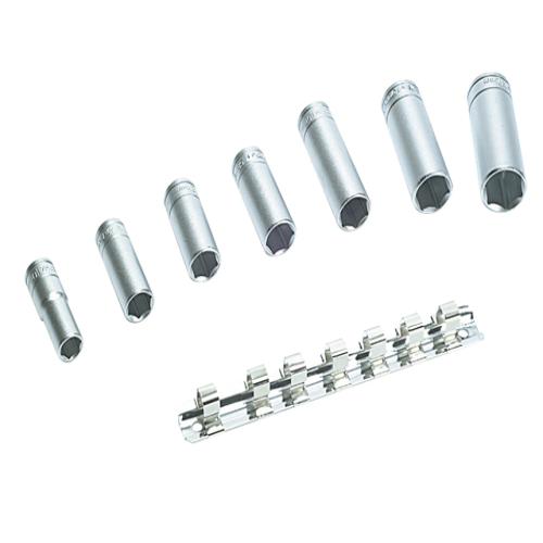 Teng M3807 Socket Clip Rail Set Of 7 Metric