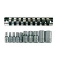 Teng M3814 Socket Clip Rail Tx-e Set Of 10