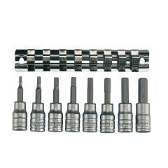 Teng M3811 Socket Clip Rail Af Hex Set Of 8