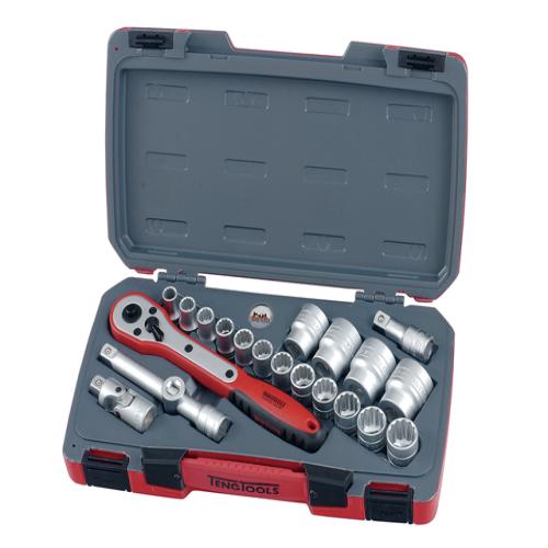 Teng T1221 Socket Set Of 21 Metric 1/2