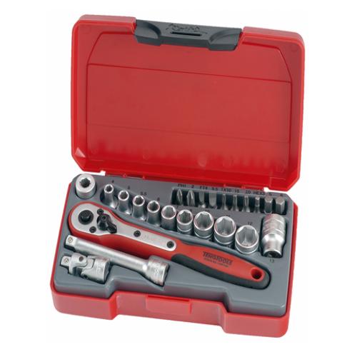 Teng T1424 Socket Set Of 24 Metric 1/4