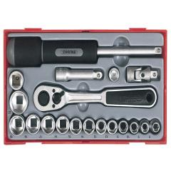 Teng Tt3819 19 Piece Reg Metric Socket Set