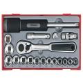 Teng Tt3819 19 Piece Reg Metric Socket Set