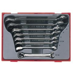 Teng Tt6508r Ratchet Combi Spanner Set Metric
