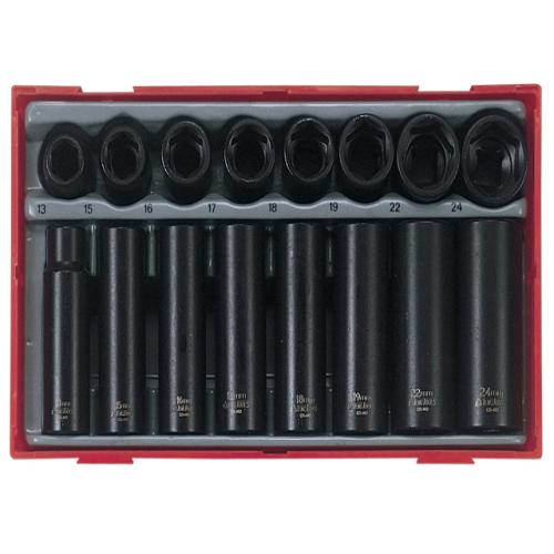 Teng Tt9116 Regular/ Deep Impact Socket Set