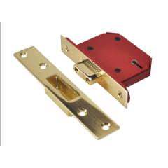Union 2105s Polished Brass Deadlock 2.5