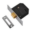 Union Es-dl Deadlock Polished Brass 2.5
