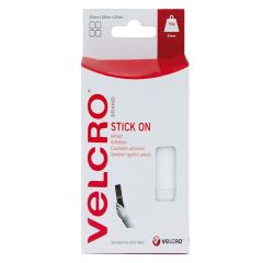 Velcro Brand Stick On Squares 25mm White