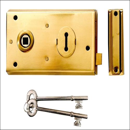 Yale P401 Rim Lock Black Finish 138x76mm Visi