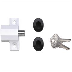 Yale P114 Patio Doorlock White Finish Visi-pa