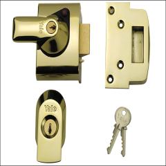 Yale Bs2 Standard Lock Brasslux Finish Visi