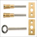 Yale 8013 Dual Screw Window Lock Brass Pk2
