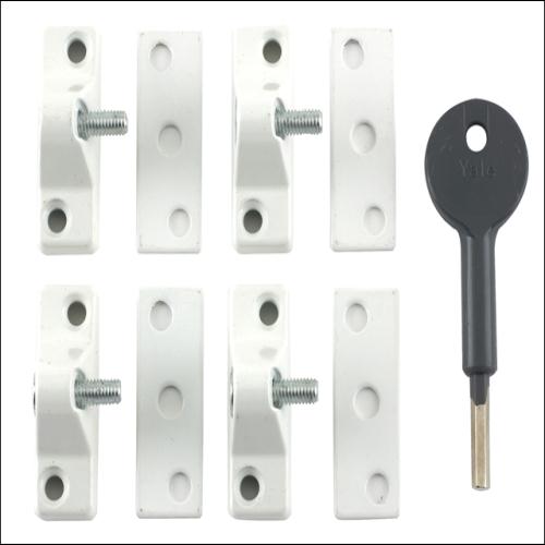 Yale 8k118 Lock Electro Brass Finish Visi Pk4